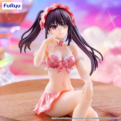 Date A Live V Noodle Stopper Estatua de PVC Kurumi Tokisaki Traje de baño Color rojo pastel Ver. 15cm