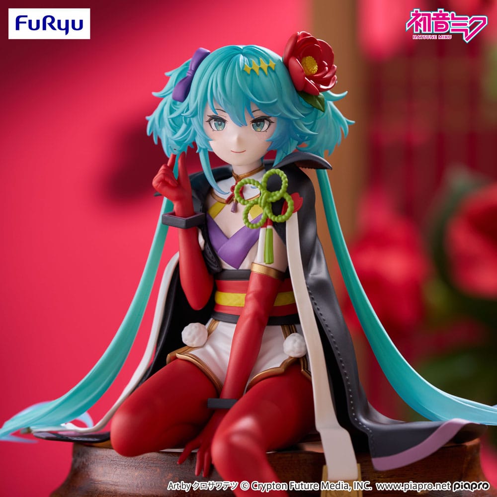 Hatsune Miku Nudelstopper PVC Statue Blumenfee Kamelie 15 cm
