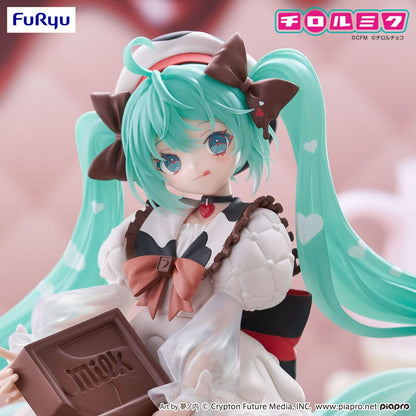 Hatsune Miku x Tirol Choco Trio-Try-iT PVC-Statue Hatsune Miku Milk Ver. 18 cm