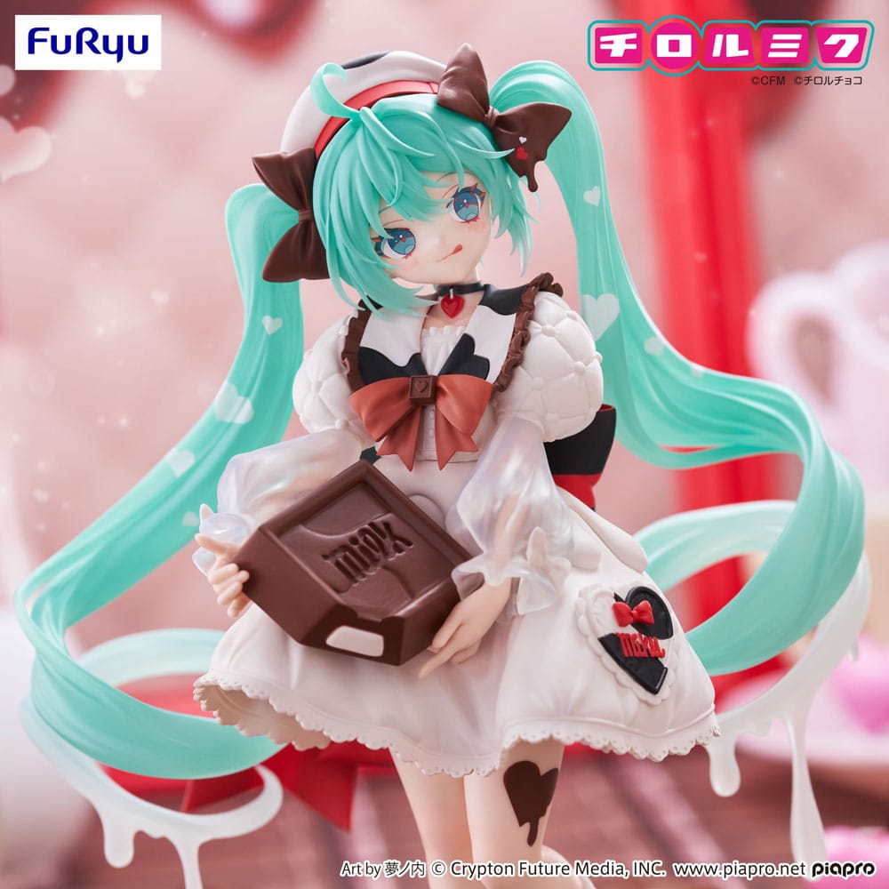 Hatsune Miku x Tirol Choco Trio-Try-iT PVC-Statue Hatsune Miku Milk Ver. 18 cm