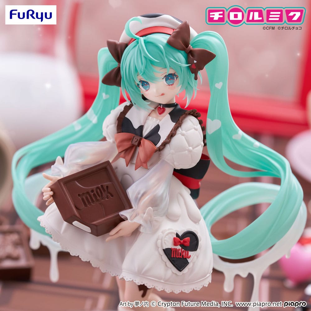 Hatsune Miku x Tirol Choco Trio-Try-iT PVC-Statue Hatsune Miku Milk Ver. 18 cm