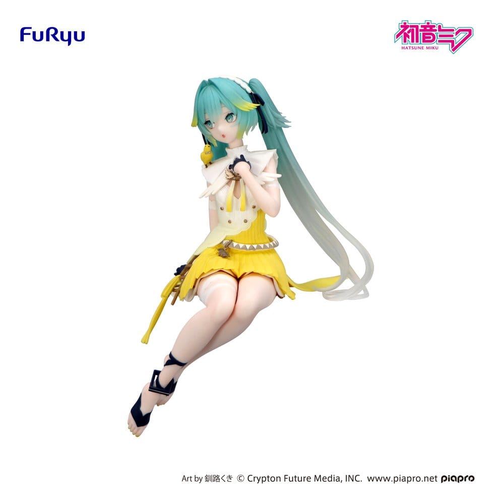 Hatsune Miku Noodle Stopper PVC Statue Canary Bird heo eksklusiv 14 cm