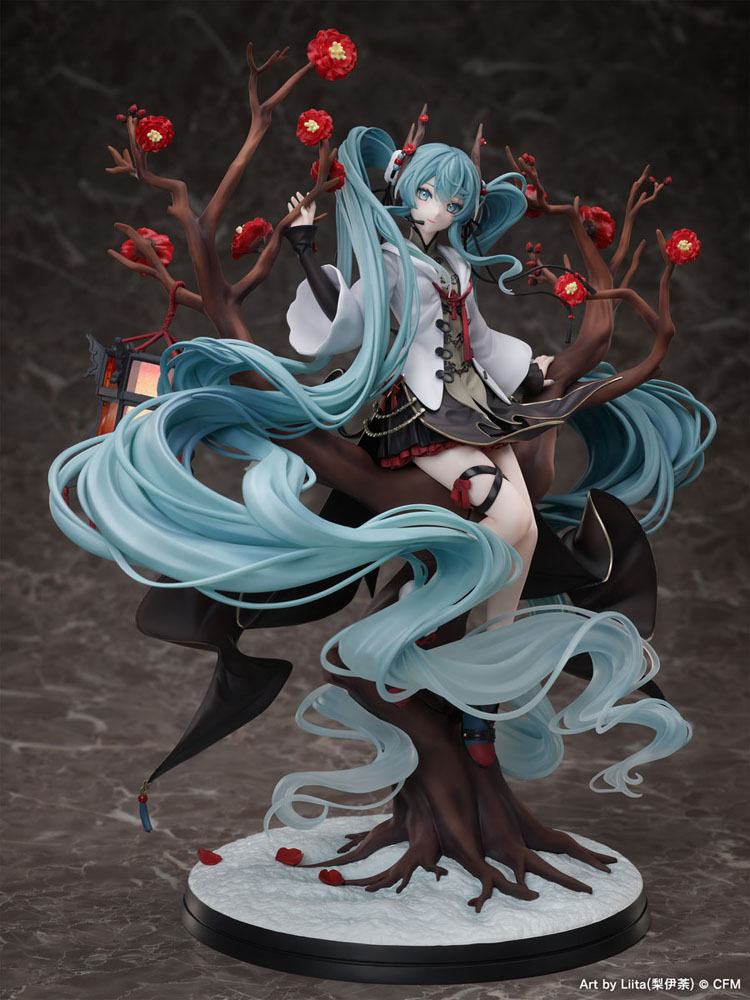 Estatua de PVC vocaloide 1/7 Hatsune Miku 2022 Chino Año Nuevo Ver. 30 cm