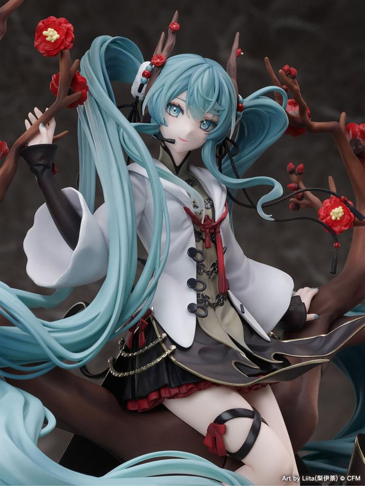 Estatua de PVC vocaloide 1/7 Hatsune Miku 2022 Chino Año Nuevo Ver. 30 cm