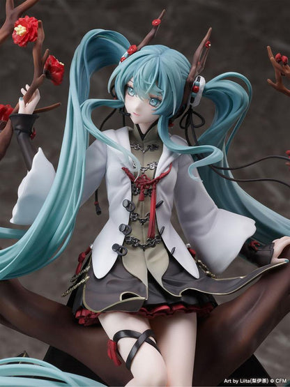 Estatua de PVC vocaloide 1/7 Hatsune Miku 2022 Chino Año Nuevo Ver. 30 cm