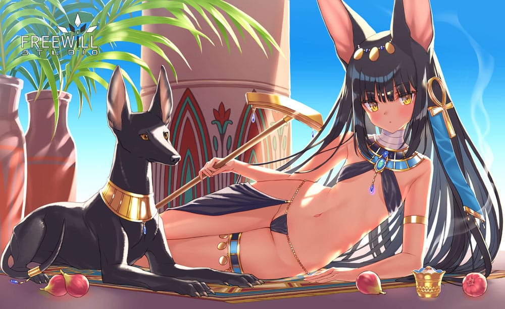 Illustration originale par Rurudo Pvc 1/7 Short Break of Anubis 13 cm