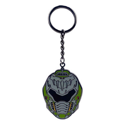 Doom the Dark Eges Metal Keychain Helmet