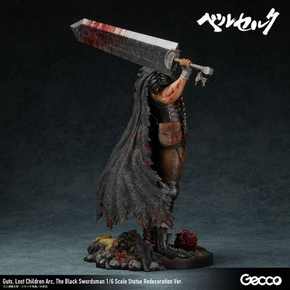 Statua di Berserk 1/6 Guts Lost Children Arc La ridecorazione dello spadaccino nero ver. 38cm