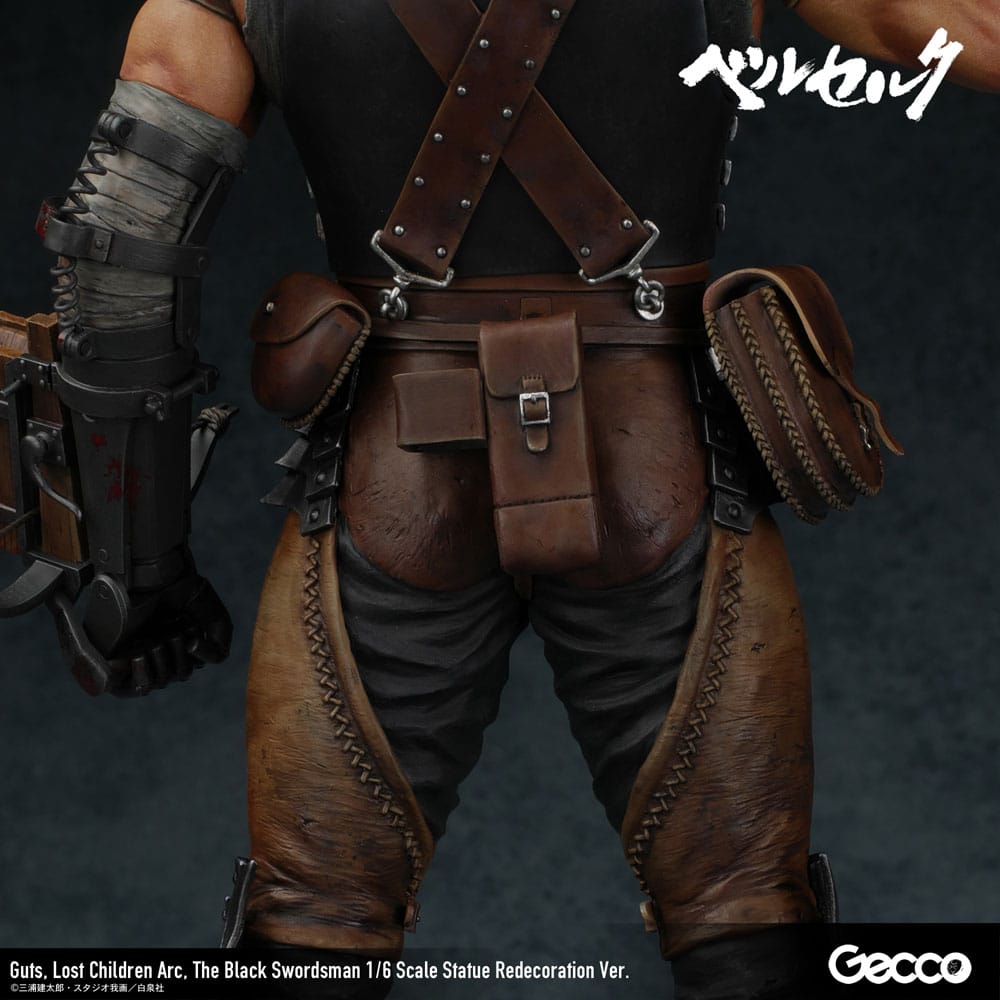 Statua di Berserk 1/6 Guts Lost Children Arc La ridecorazione dello spadaccino nero ver. 38cm