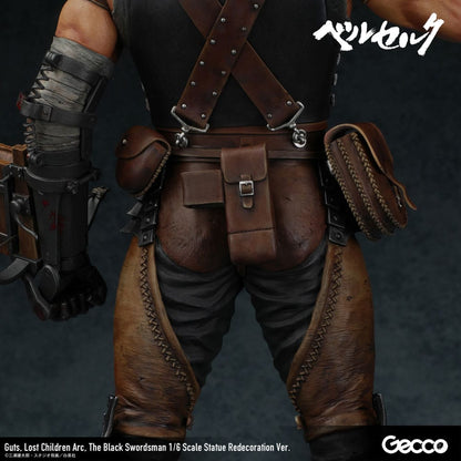 Statua di Berserk 1/6 Guts Lost Children Arc La ridecorazione dello spadaccino nero ver. 38cm