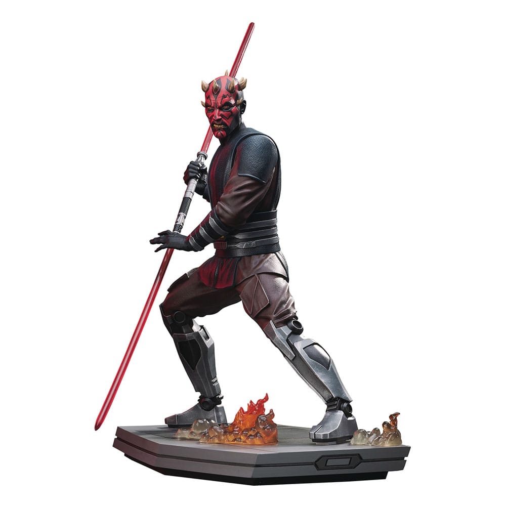 Star Wars: la estatua de los hitos de las Guerras Clone 1/6 Darth Maul Web Exclusive 30 cm