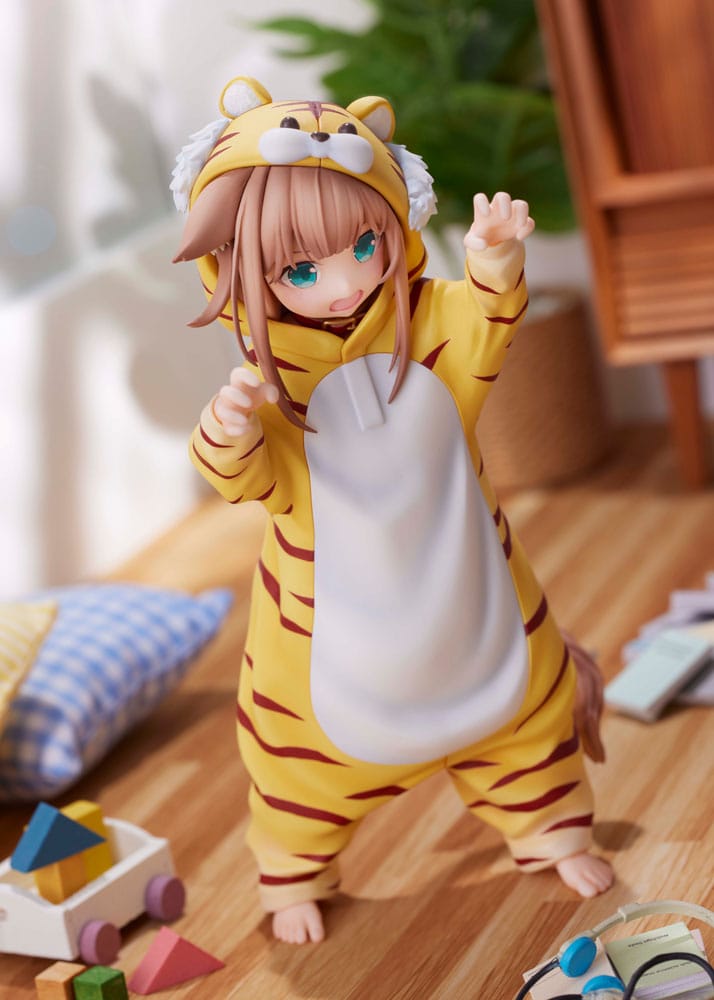 Min kat er en Kawaii Girl Statue Palette Dress-Up Collection: Tora Kinako 15 cm