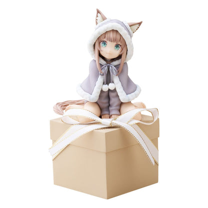 Min kat er en Kawaii Girl -statue til stede Kinako 15 cm