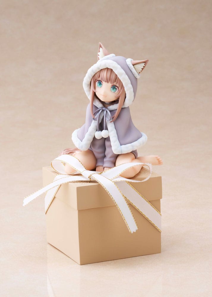 Min kat er en Kawaii Girl -statue til stede Kinako 15 cm