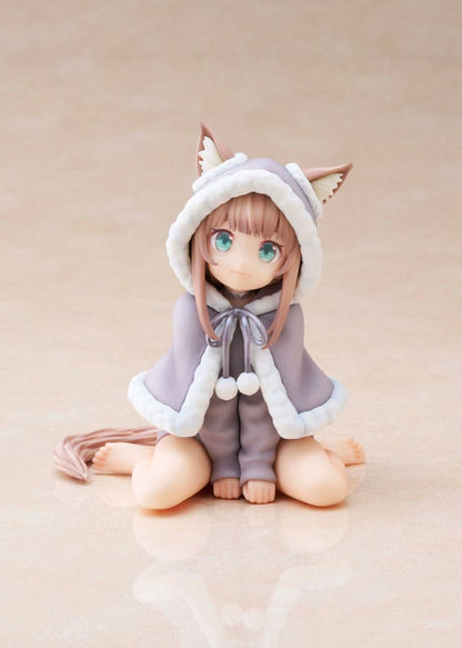 Min kat er en Kawaii Girl -statue til stede Kinako 15 cm