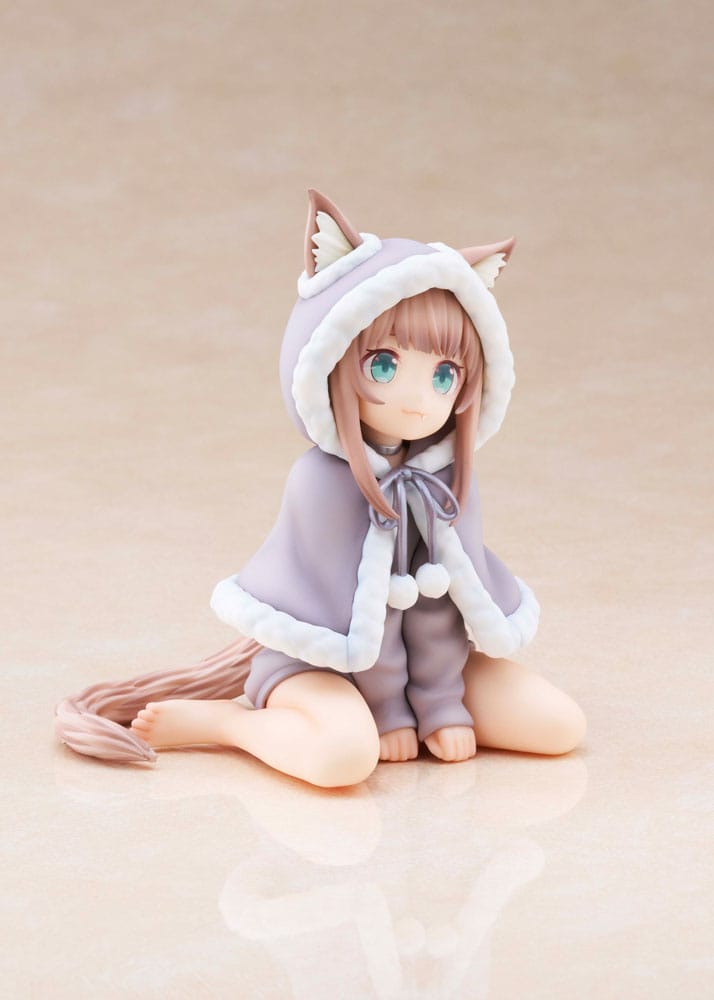 Min kat er en Kawaii Girl -statue til stede Kinako 15 cm