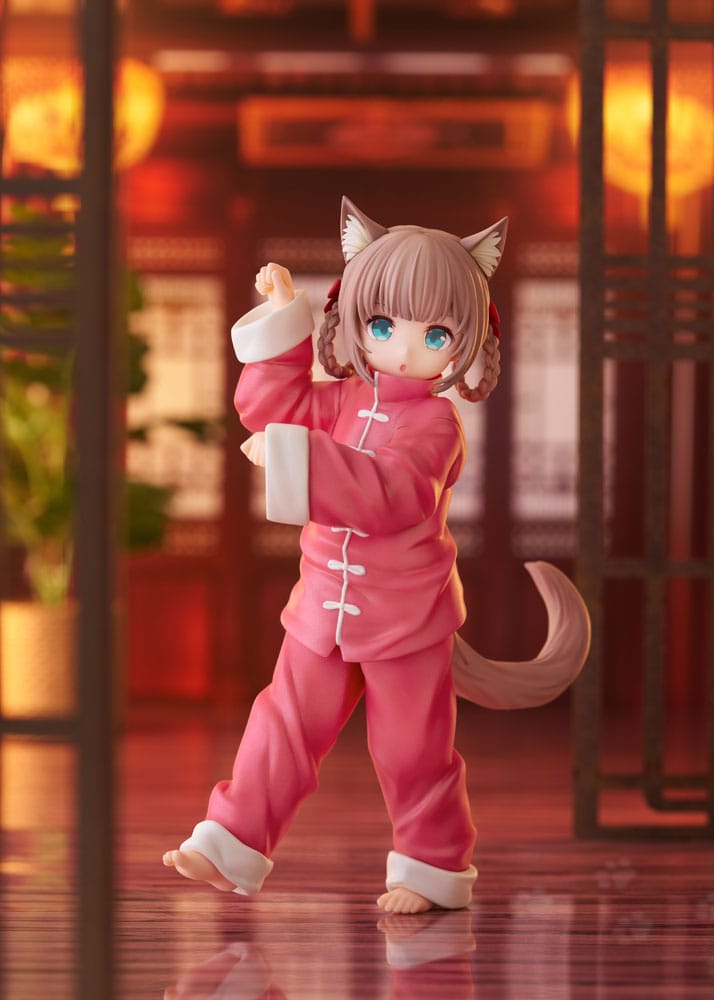 Min katt är en Kawaii Girl Palette Dress-Up Collection Statue Kinako Nyang Fu Ver. 15 cm