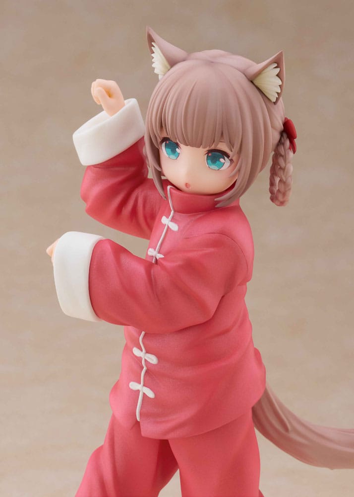 Min katt är en Kawaii Girl Palette Dress-Up Collection Statue Kinako Nyang Fu Ver. 15 cm