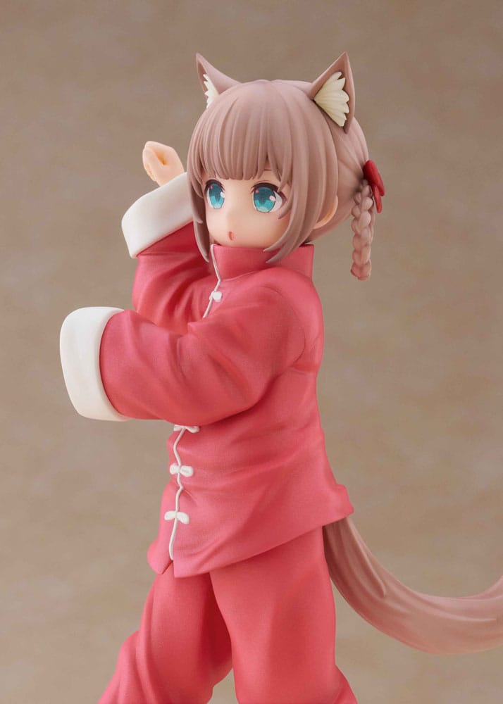Min katt är en Kawaii Girl Palette Dress-Up Collection Statue Kinako Nyang Fu Ver. 15 cm