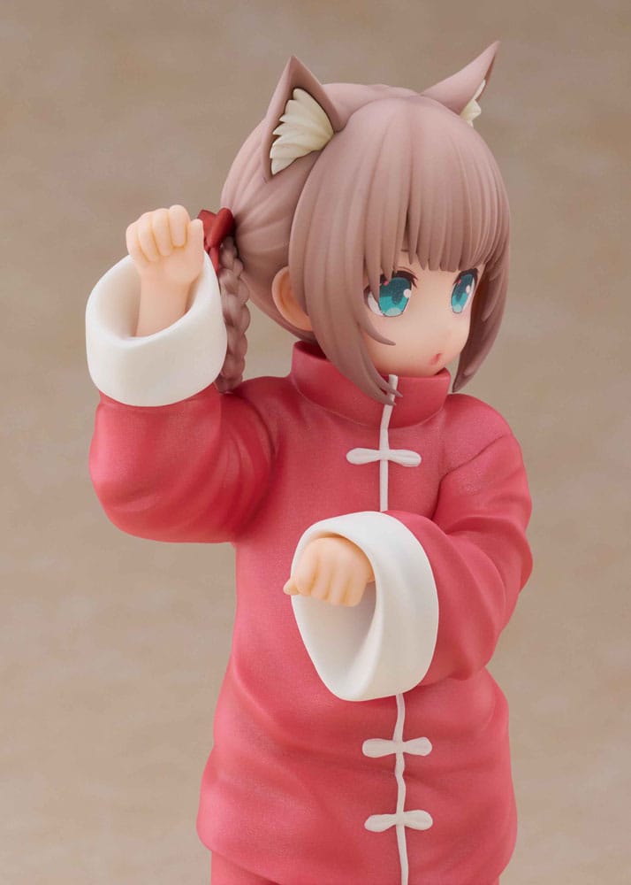 Min katt är en Kawaii Girl Palette Dress-Up Collection Statue Kinako Nyang Fu Ver. 15 cm