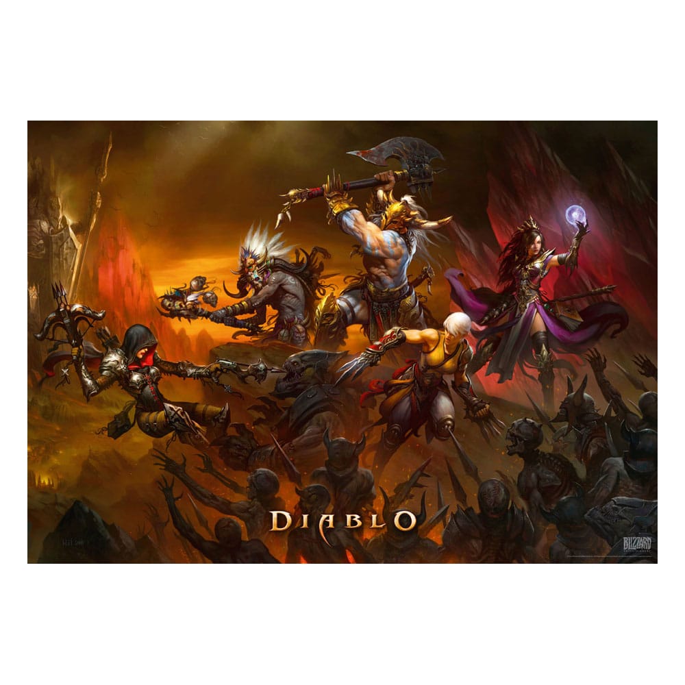 Diablo -Gaming -Puzzle -Helden Kampf (1000 Stücke)