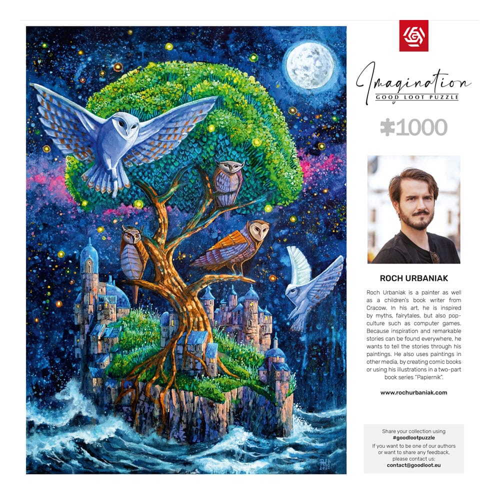 Roch Urbaniak Imagination Puzzle Owl Island / Wyspa Sów (1000 pièces)