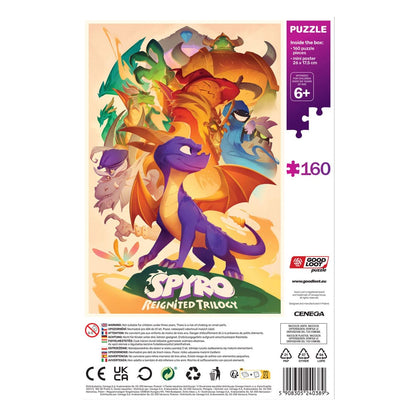 Spyro hat Trilogy Kids Puzzle Heroes (160 Stücke) wieder entzündet.
