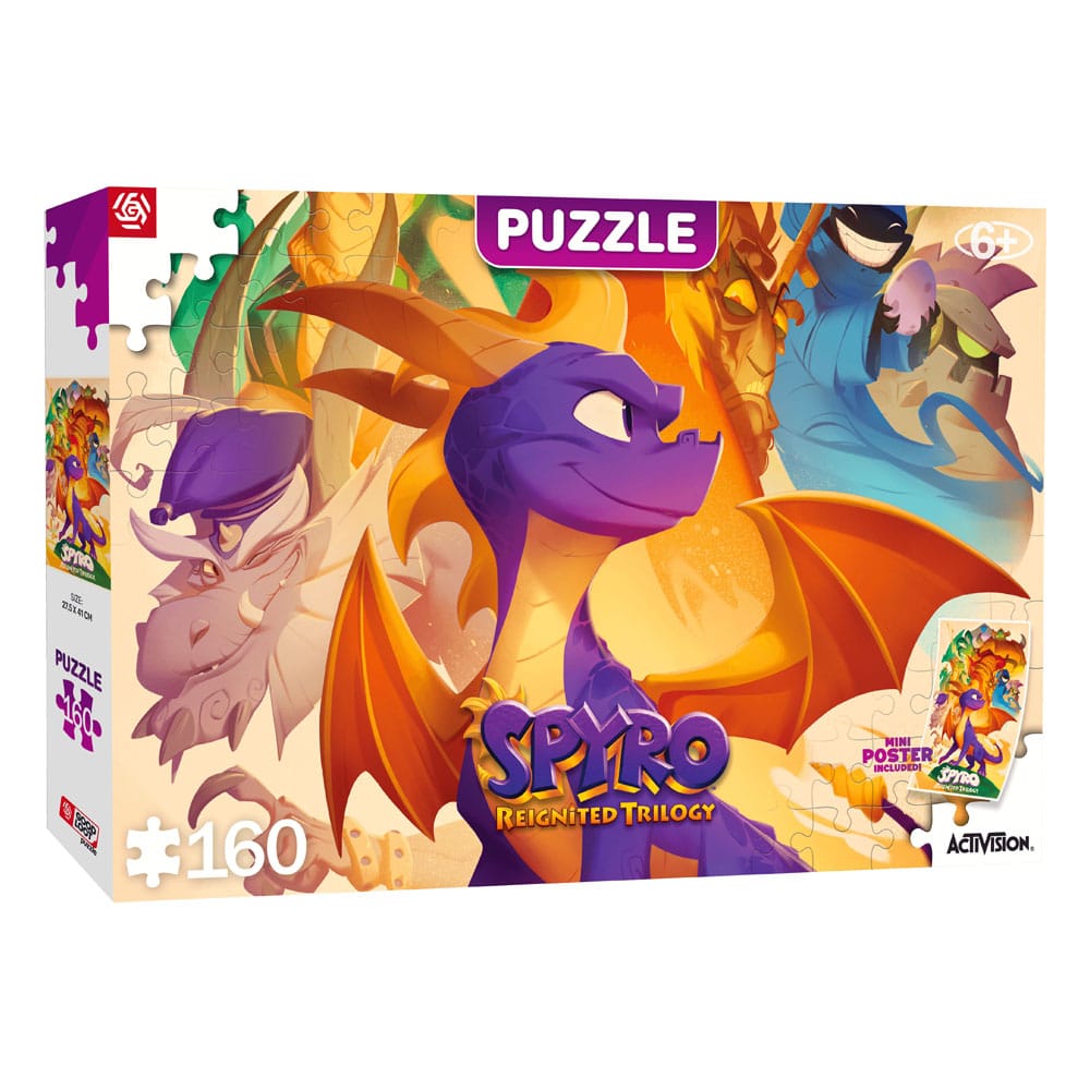 Spyro hat Trilogy Kids Puzzle Heroes (160 Stücke) wieder entzündet.