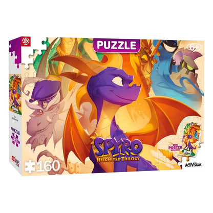 Spyro hat Trilogy Kids Puzzle Heroes (160 Stücke) wieder entzündet.