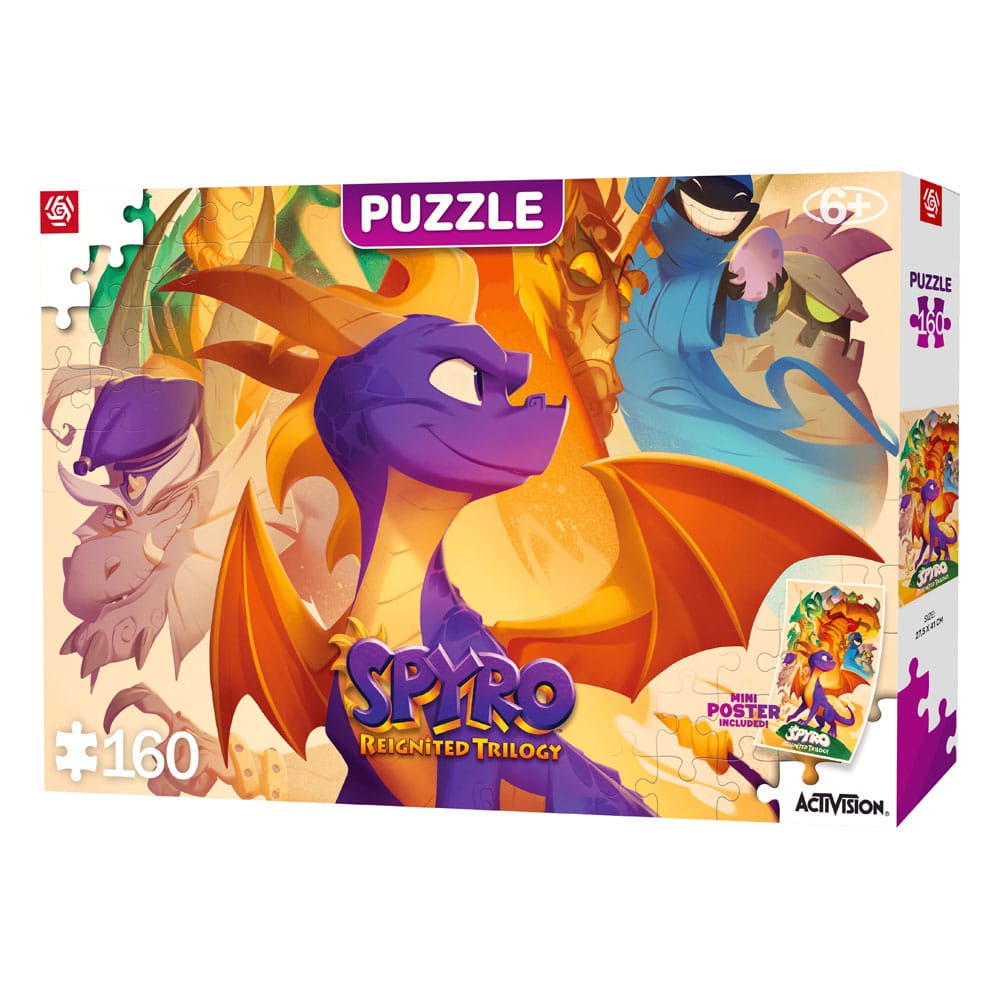 Spyro hat Trilogy Kids Puzzle Heroes (160 Stücke) wieder entzündet.