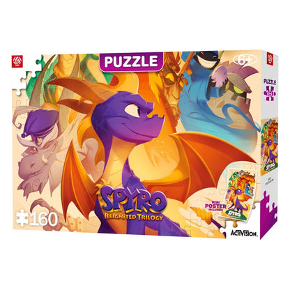 Spyro hat Trilogy Kids Puzzle Heroes (160 Stücke) wieder entzündet.