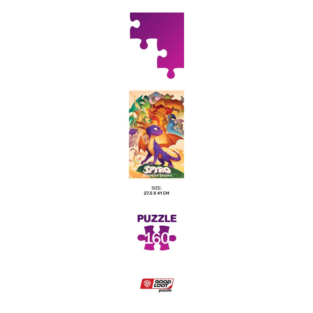 Spyro hat Trilogy Kids Puzzle Heroes (160 Stücke) wieder entzündet.