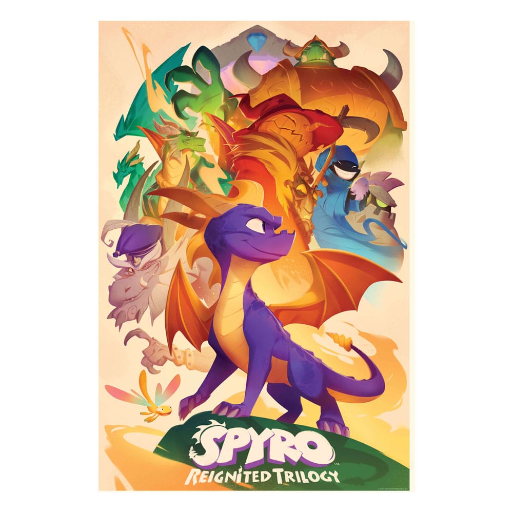 Spyro hat Trilogy Kids Puzzle Heroes (160 Stücke) wieder entzündet.