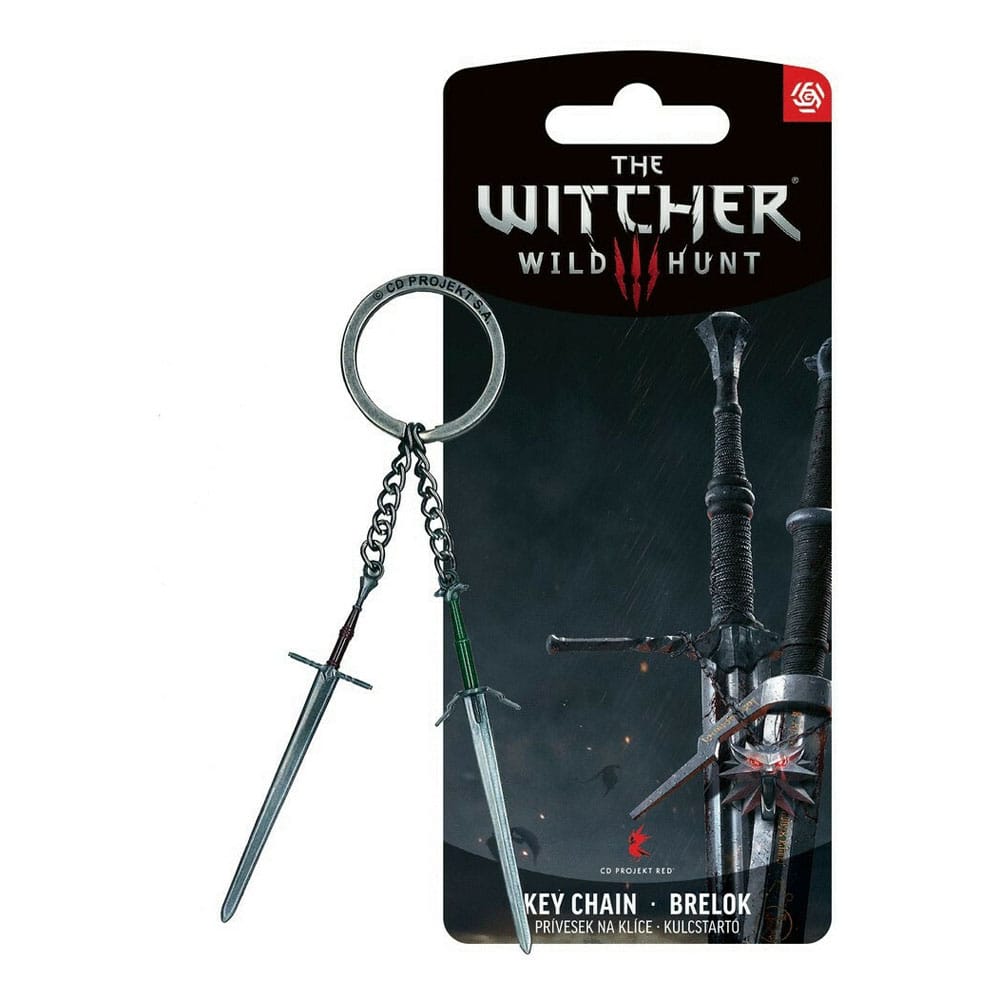 The Witcher III: Keychain Wild Hunt Geralt Two Swords