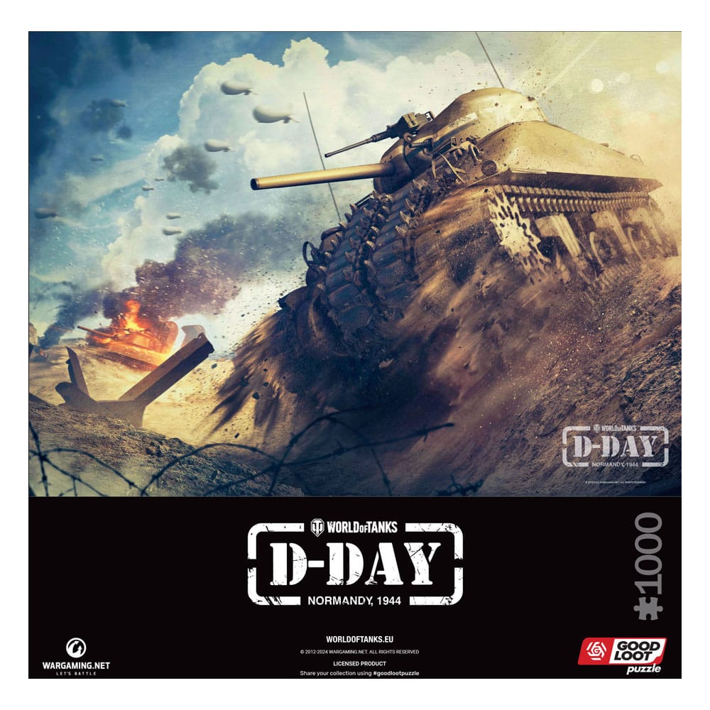 World of Tanks Gaming Puzzle D-Day (1000 pieces)