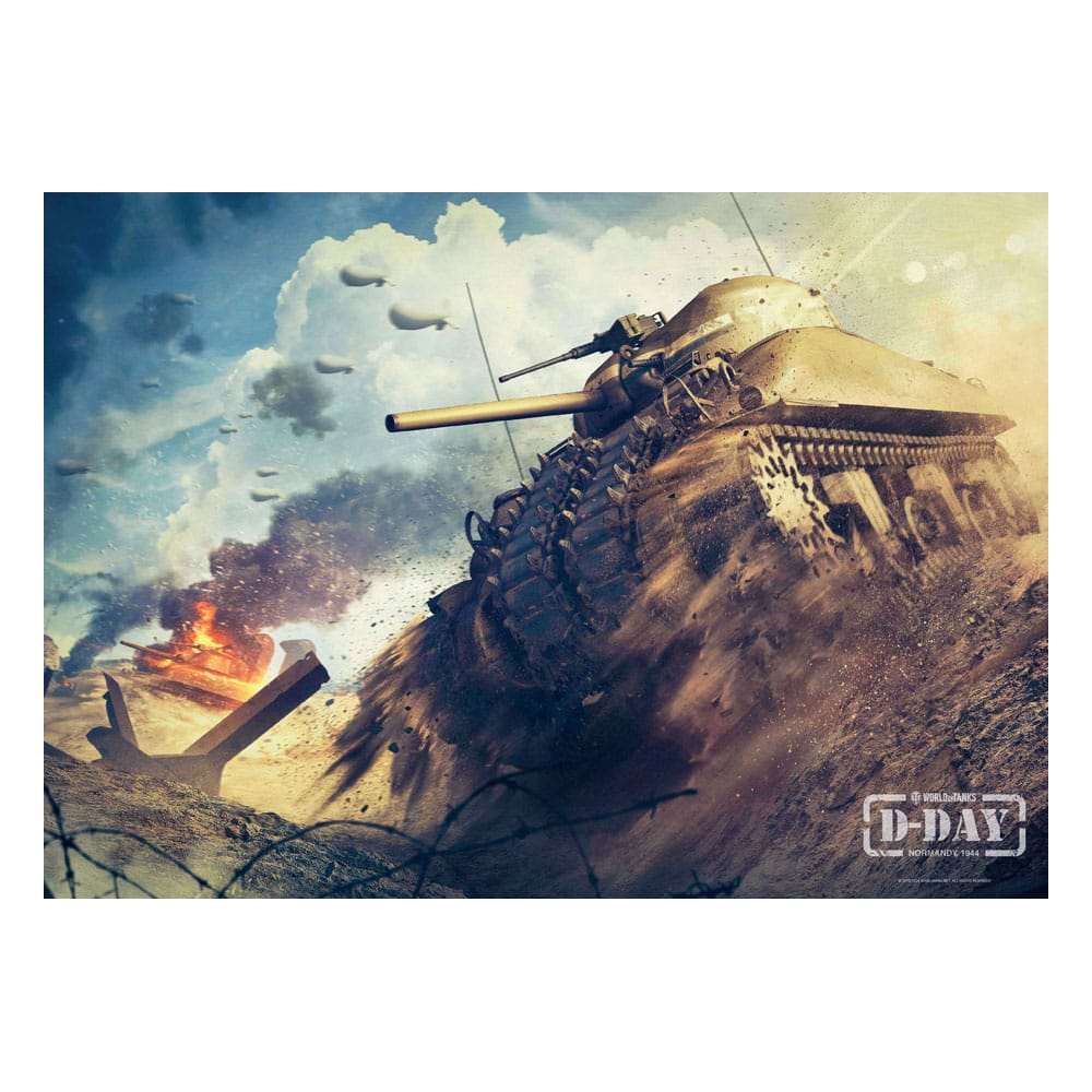 World of Tanks Gaming Puzzle D-Day (1000 stykker)