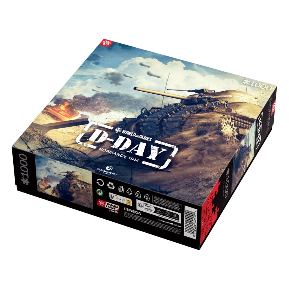 World of Tanks Gaming Puzzle D-Day (1000 stykker)