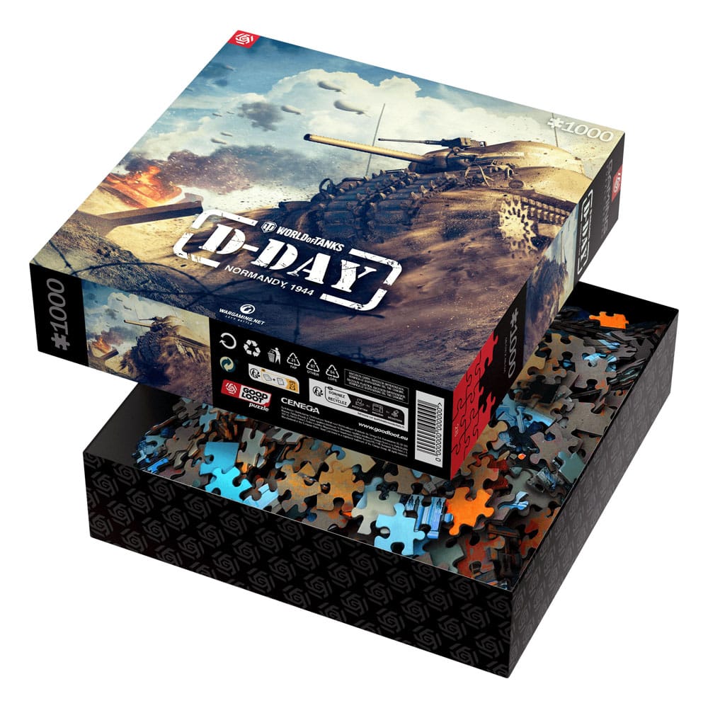 World of Tanks Gaming Puzzle D-Day (1000 stykker)