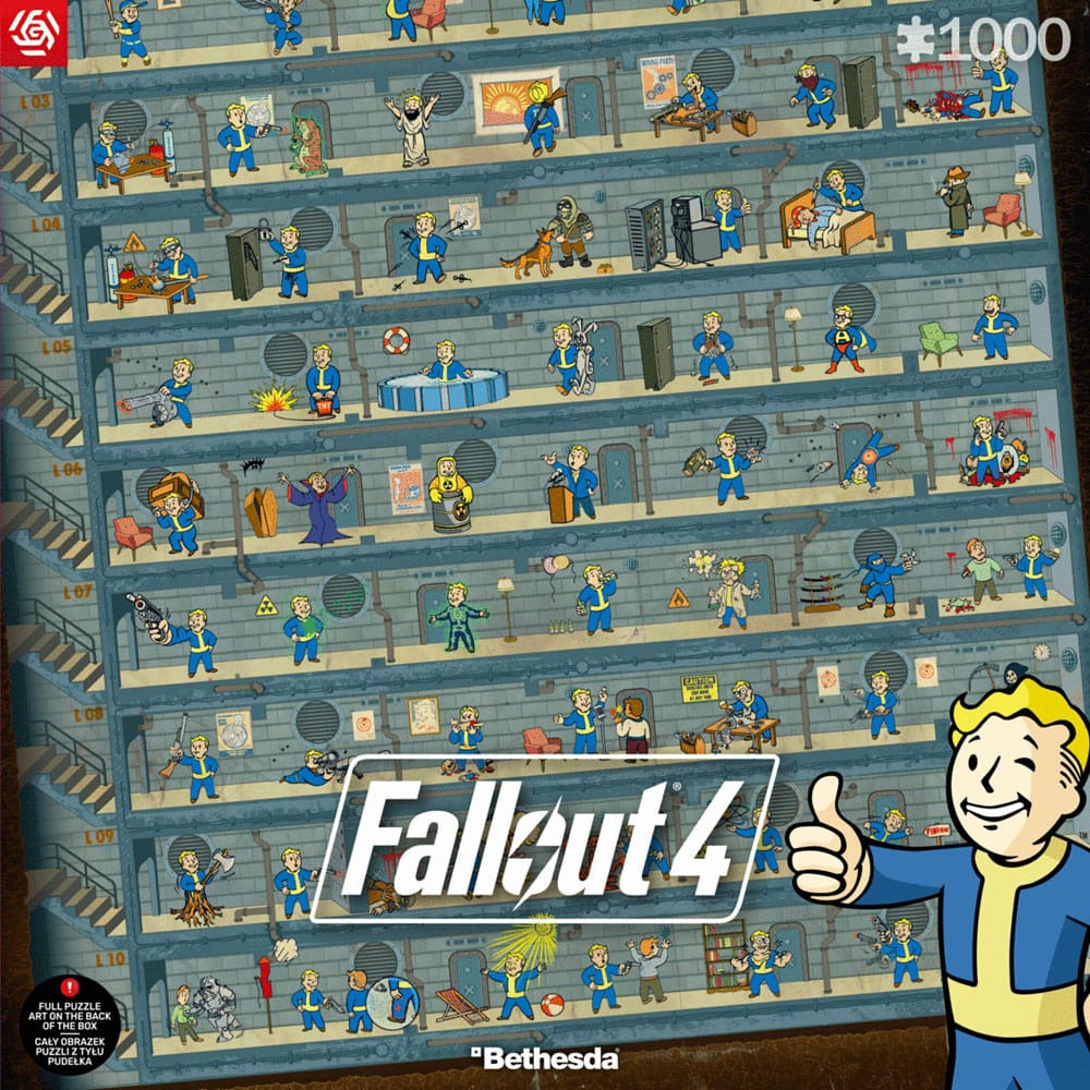 Fallout 4 Puzzle Perk Poster (1000 stykker)