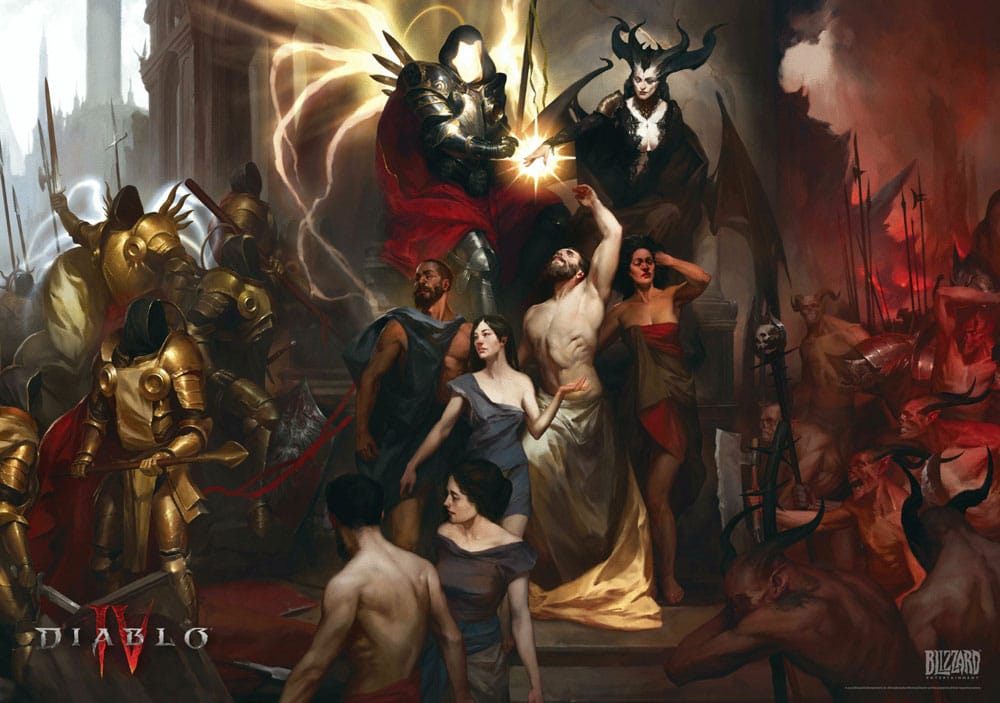 Diabo IV Puzzle Nacimiento de Nefalem (1000 piezas)