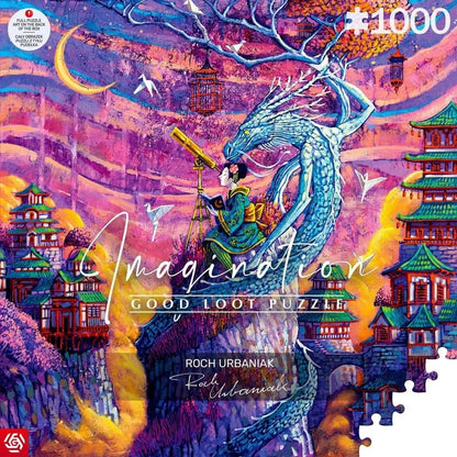 Puzzle Serie Imagination Roch Urbaniak Sakura i Ryu (1000 pezzi)