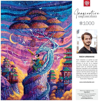 Puzzle Serie Imagination Roch Urbaniak Sakura i Ryu (1000 pezzi)