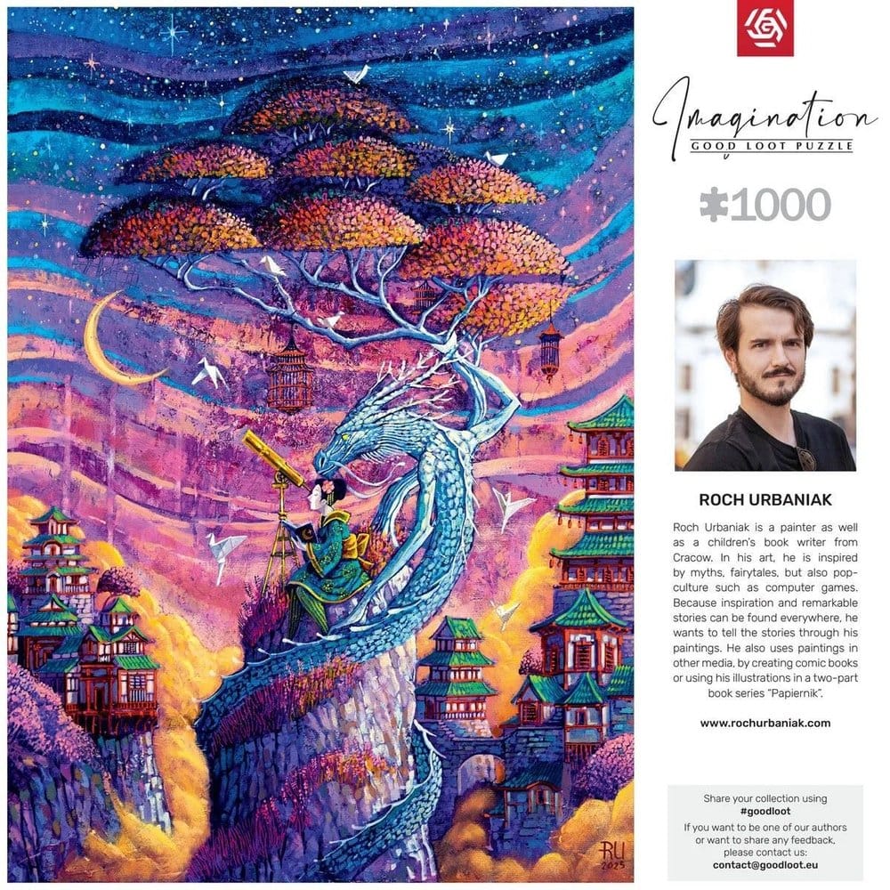 Puzzle Serie Imagination Roch Urbaniak Sakura i Ryu (1000 pezzi)