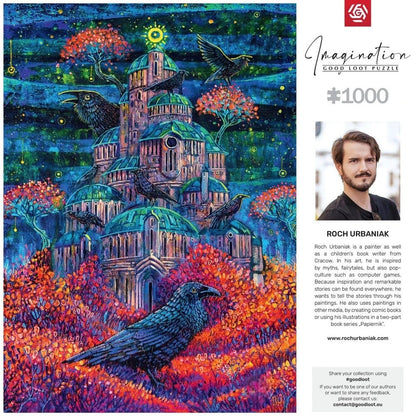 Puzzle della serie Imagination Roch Urbaniak Twierdza Pani Kruków (1000 pezzi)