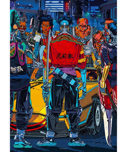 Cyberpunk 2077 Puzzle Kickdown (1000 brikker)