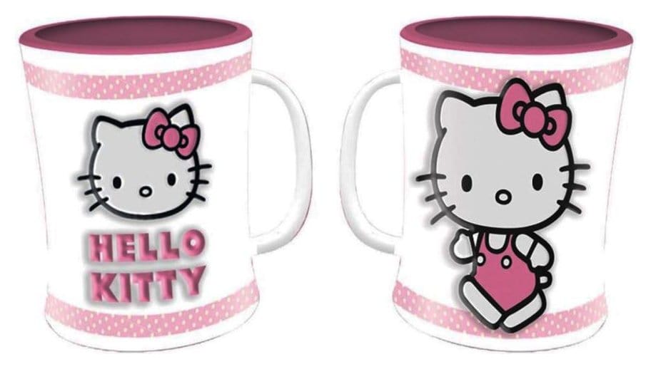 Hello Kitty Tasse mit rosa Prägung
