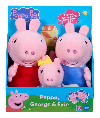 Peppa Pig Peluches Pack 3er