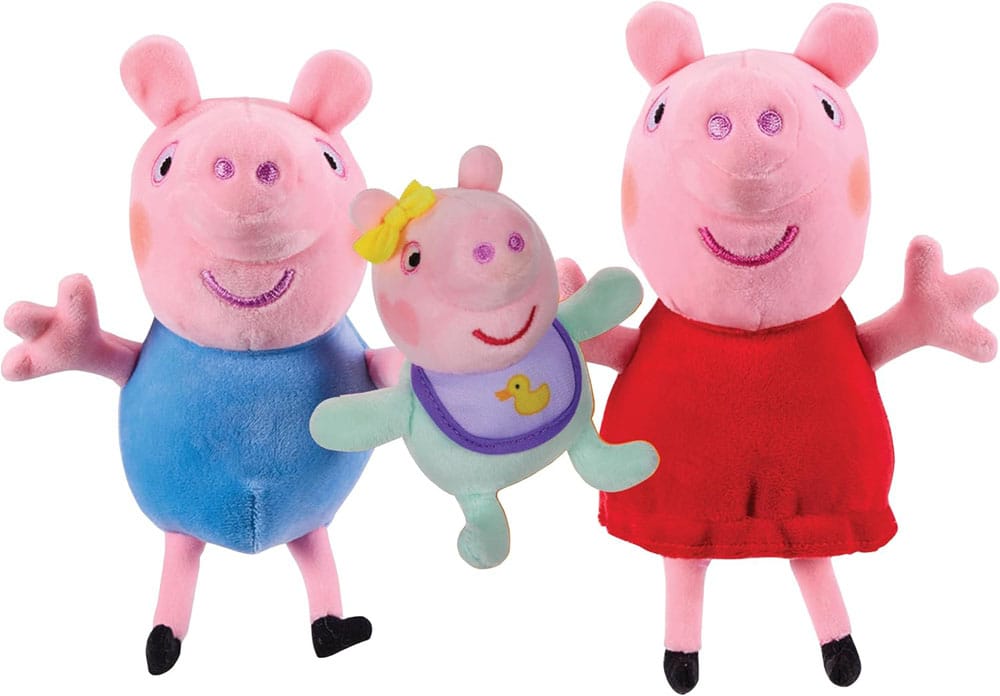 Peppa Pig Peluches Pack 3er