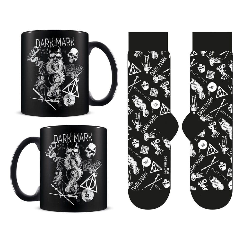 Taza y calcetines de Harry Potter Set Dark Art