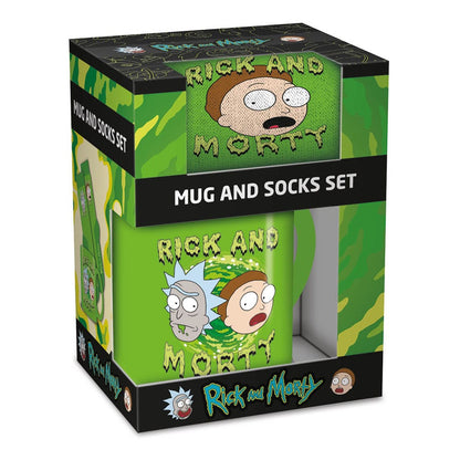 Rick och Morty Mug & Socks Set